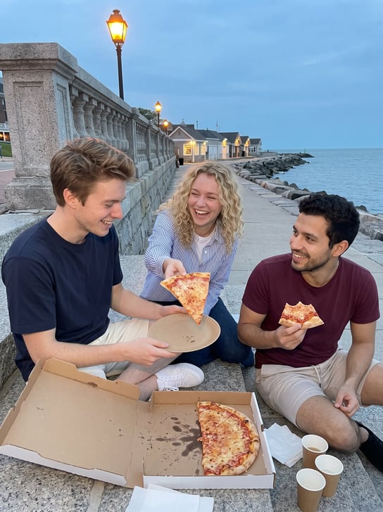 AI-generated Result cover for Pizza by the Breakwater